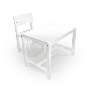 Детский растущий комплект стол и стул Я САМ "Лофт" (Белый, Белый) в Александровском - alexsandrovskoe.mebel-74.com | фото