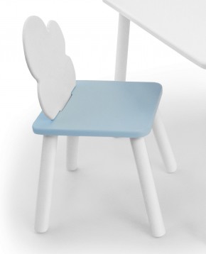 Детский стул Облачко (Белый/Голубой/Белый) в Александровском - alexsandrovskoe.mebel-74.com | фото