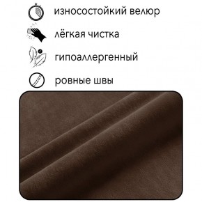 Диван Горизонт Д2-ВК (велюр коричневый) 1200 в Александровском - alexsandrovskoe.mebel-74.com | фото