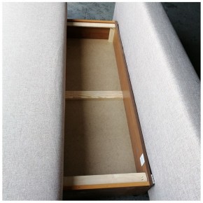Диван-кровать Комфорт без подлокотников BALTIC GREY (2 подушки) в Александровском - alexsandrovskoe.mebel-74.com | фото