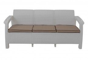 Диван Yalta Premium Sofa 3 Set (Ялта) белый (+подушки под спину) в Александровском - alexsandrovskoe.mebel-74.com | фото