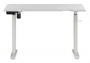 Компьютерный стол Маркос с механизмом подъема 120х75х75 белый / шагрень белая в Александровском - alexsandrovskoe.mebel-74.com | фото