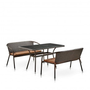 Комплект мебели из иск. ротанга T286A/S139A-W53 Brown в Александровском - alexsandrovskoe.mebel-74.com | фото