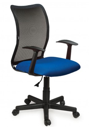 Кресло BRABIX "Spring MG-307", с подлокотниками, комбинированное синее/черное TW, 531404 в Александровском - alexsandrovskoe.mebel-74.com | фото