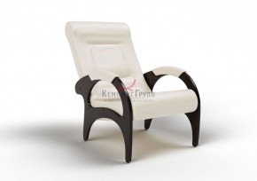 Кресло для отдыха Римини 19-К-КР (экокожа/венге) КРЕМ в Александровском - alexsandrovskoe.mebel-74.com | фото