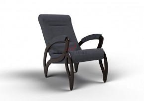 Кресло для отдыха Зельден 20-Т-ГР (ткань/венге) ГРАФИТ в Александровском - alexsandrovskoe.mebel-74.com | фото