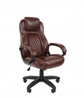 Кресло для руководителя  CHAIRMAN 432 (Экокожа коричневая) в Александровском - alexsandrovskoe.mebel-74.com | фото