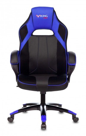 Кресло игровое Бюрократ VIKING 2 AERO BLUE черный/синий в Александровском - alexsandrovskoe.mebel-74.com | фото