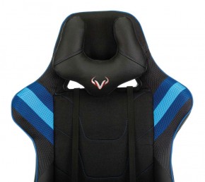 Кресло игровое Бюрократ VIKING 4 AERO BLUE черный/синий в Александровском - alexsandrovskoe.mebel-74.com | фото