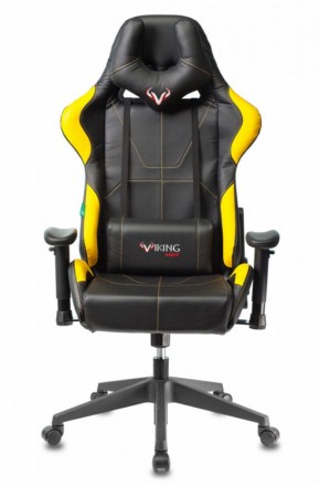 Кресло игровое Бюрократ VIKING 5 AERO YELLOW черный/желтый в Александровском - alexsandrovskoe.mebel-74.com | фото
