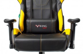 Кресло игровое Бюрократ VIKING 5 AERO YELLOW черный/желтый в Александровском - alexsandrovskoe.mebel-74.com | фото