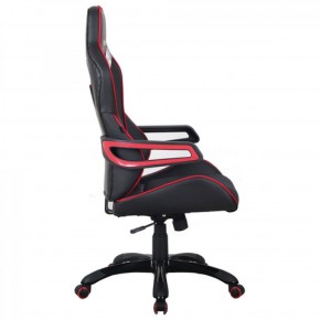 Кресло компьютерное BRABIX Nitro GM-001 (ткань/экокожа) черное, вставки красные (531816) в Александровском - alexsandrovskoe.mebel-74.com | фото