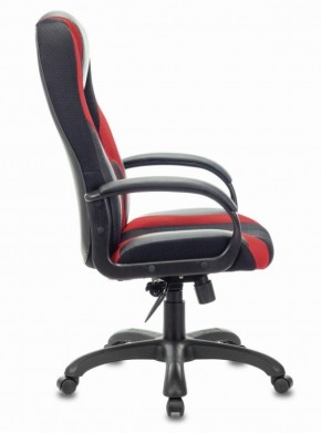Кресло компьютерное BRABIX PREMIUM "Rapid GM-102" (экокожа/ткань, черное/красное) 532107 в Александровском - alexsandrovskoe.mebel-74.com | фото