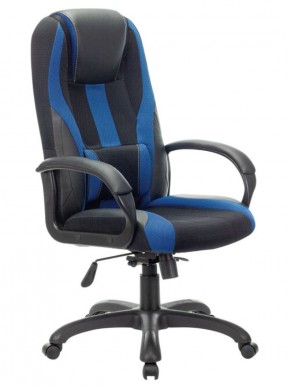 Кресло компьютерное BRABIX PREMIUM "Rapid GM-102" (экокожа/ткань, черное/синее) 532106 в Александровском - alexsandrovskoe.mebel-74.com | фото