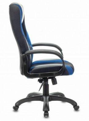 Кресло компьютерное BRABIX PREMIUM "Rapid GM-102" (экокожа/ткань, черное/синее) 532106 в Александровском - alexsandrovskoe.mebel-74.com | фото