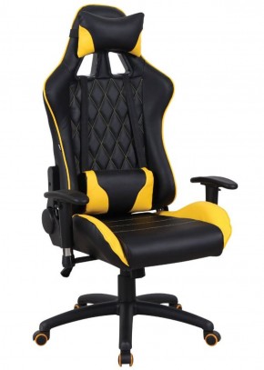Кресло компьютерное BRABIX "GT Master GM-110" (черное/желтое) 531927 в Александровском - alexsandrovskoe.mebel-74.com | фото
