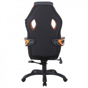 Кресло компьютерное BRABIX Techno Pro GM-003 (ткань черное/серое, вставки оранжевые) 531813 в Александровском - alexsandrovskoe.mebel-74.com | фото
