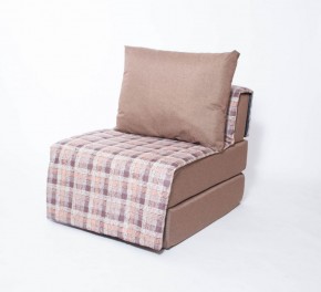 Кресло-кровать бескаркасное Харви (коричневый-квадро беж) в Александровском - alexsandrovskoe.mebel-74.com | фото