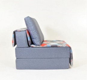 Кресло-кровать бескаркасное Харви (серый-геометрия слейт) в Александровском - alexsandrovskoe.mebel-74.com | фото