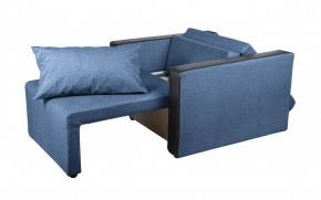 Кресло-кровать Милена с подлокотниками (синий) Велюр в Александровском - alexsandrovskoe.mebel-74.com | фото