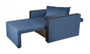 Кресло-кровать Милена с подлокотниками (синий) Велюр в Александровском - alexsandrovskoe.mebel-74.com | фото