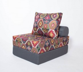 Кресло-кровать-пуф бескаркасное Прайм (мехико серый-графит) в Александровском - alexsandrovskoe.mebel-74.com | фото