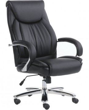 Кресло офисное BRABIX PREMIUM "Advance EX-575" (хром, экокожа, черное) 531825 в Александровском - alexsandrovskoe.mebel-74.com | фото