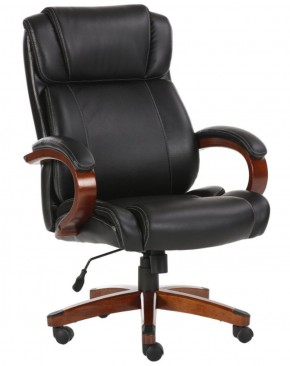 Кресло офисное BRABIX PREMIUM "Magnum EX-701" (дерево, рециклированная кожа, черное) 531827 в Александровском - alexsandrovskoe.mebel-74.com | фото