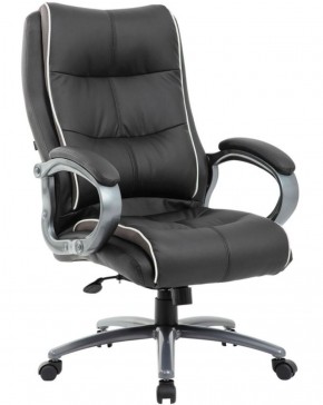 Кресло офисное BRABIX PREMIUM "Strong HD-009" (экокожа черная, ткань серая) 531945 в Александровском - alexsandrovskoe.mebel-74.com | фото