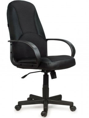 Кресло офисное BRABIX "City EX-512" (кожзам черный, ткань черная) 531407 в Александровском - alexsandrovskoe.mebel-74.com | фото
