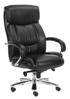 Кресло офисное BRABIX "Direct EX-580" (хром/рециклированная кожа/черное) 531824 в Александровском - alexsandrovskoe.mebel-74.com | фото