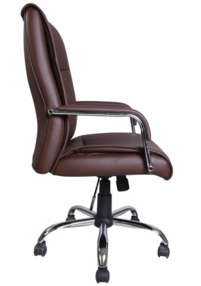 Кресло офисное BRABIX "Space EX-508" (экокожа, хром, коричневое) 531164 в Александровском - alexsandrovskoe.mebel-74.com | фото