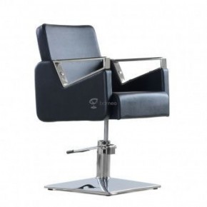 Кресло парикмахерское Barneo 6300V5 черное в Александровском - alexsandrovskoe.mebel-74.com | фото