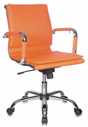 Кресло руководителя Бюрократ CH-993-LOW/ORANGE оранжевый в Александровском - alexsandrovskoe.mebel-74.com | фото