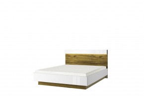 Кровать 160 с подъемником, TORINO, цвет белый/Дуб наварра в Александровском - alexsandrovskoe.mebel-74.com | фото