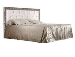 Кровать 2-х спальная (1,6 м) Тиффани штрих-лак/серебро с мягким изголовьем (ТФКР-2) в Александровском - alexsandrovskoe.mebel-74.com | фото