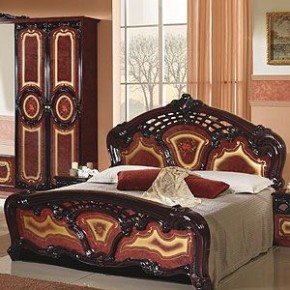 Кровать 2-х спальная 1800*2000 Роза, без основания (01.118) могано в Александровском - alexsandrovskoe.mebel-74.com | фото