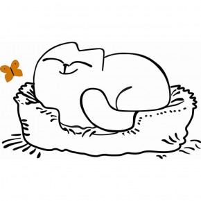Кровать двухуровневая Кот № 900.1 ЛЕВАЯ (туя светлая/белый) в Александровском - alexsandrovskoe.mebel-74.com | фото