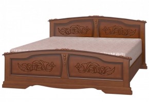 ЕЛЕНА Кровать из массива 1800 (Орех) в Александровском - alexsandrovskoe.mebel-74.com | фото