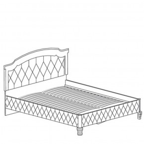 Кровать с обивкой №490 Марлен (1800) Кремовый белый в Александровском - alexsandrovskoe.mebel-74.com | фото