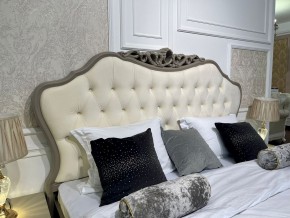 Кровать Мокко 1800 с мягким изголовьем + основание (серый камень) в Александровском - alexsandrovskoe.mebel-74.com | фото