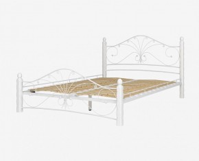 Кровать "Фортуна 1" КМД 2.01 Белая (1200*2000) (ножки-белые) с коваными элементами в Александровском - alexsandrovskoe.mebel-74.com | фото
