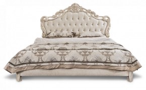 Кровать с мягким изголовьем "Патрисия" с основанием (1800) крем в Александровском - alexsandrovskoe.mebel-74.com | фото