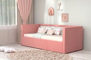 Кровать с ПМ (арт.030) (с/м 900*2000мм) (б/матр), ткань розовая в Александровском - alexsandrovskoe.mebel-74.com | фото