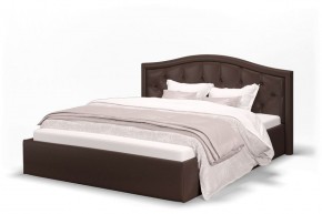 Кровать Стелла 1200 + Основание (Лесмо brown) коричневый в Александровском - alexsandrovskoe.mebel-74.com | фото