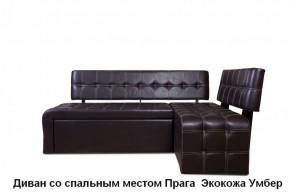 ПРАГА Кухонный диван угловой (Кожзам Борнео Умбер) в Александровском - alexsandrovskoe.mebel-74.com | фото