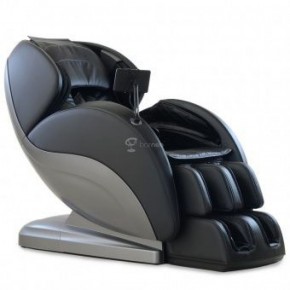 Массажное кресло PS6500 черно-серебряное в Александровском - alexsandrovskoe.mebel-74.com | фото