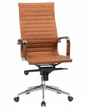 Офисное кресло для руководителей DOBRIN CLARK LMR-101F светло-коричневый №321 в Александровском - alexsandrovskoe.mebel-74.com | фото