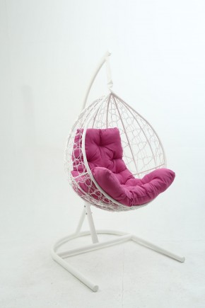 Подвесное кресло Бароло (белый/розовый) в Александровском - alexsandrovskoe.mebel-74.com | фото