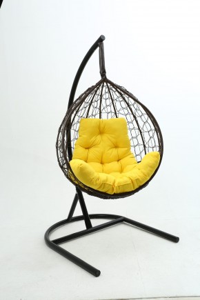Подвесное кресло Бароло (коричневый/желтый) в Александровском - alexsandrovskoe.mebel-74.com | фото